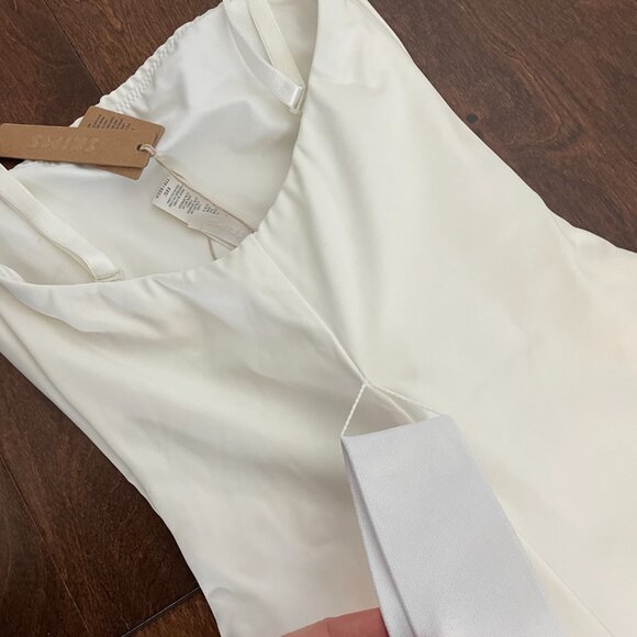 SKIMS Sculpting swim strapless one piece with straps and belt XXS Marble - Picture 8 of 8